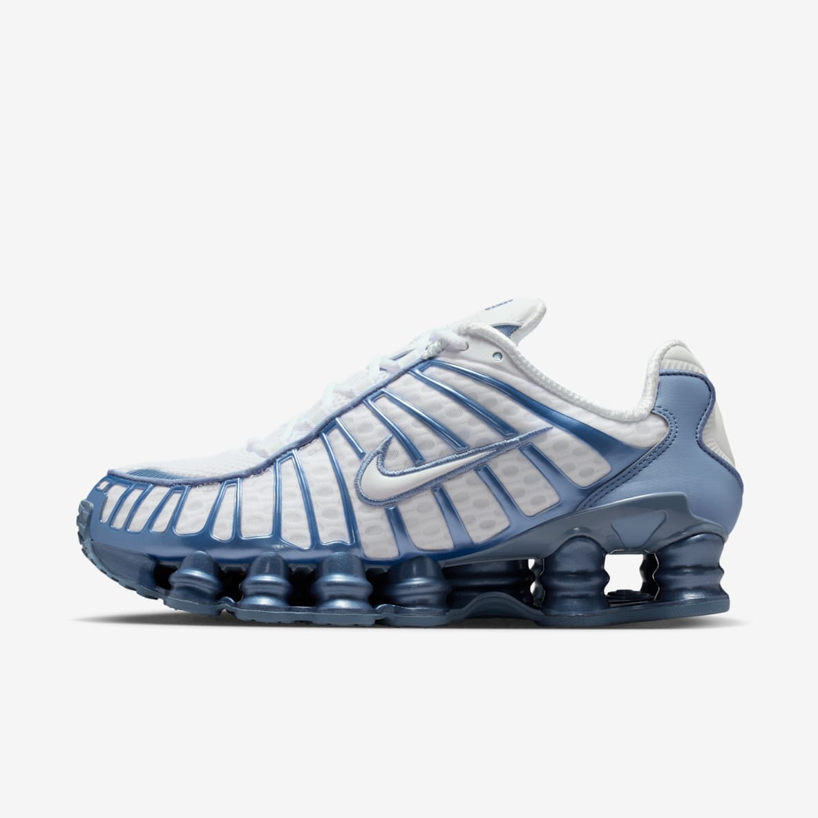 Nike Shox ホワイト　25cm 新品未使用 ナイキ NIKE 25年製 SHOX TL ショックス メッシュ ローカット シューズ